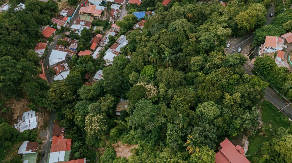 0.89 acres of mixed use land with partial ocean view for sale in the heart of Manuel Antonio